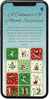 mobile mockup of christmas advent calendar 2020