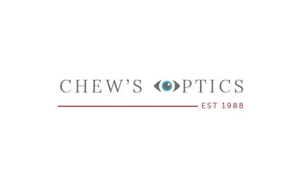 chew optics logo design