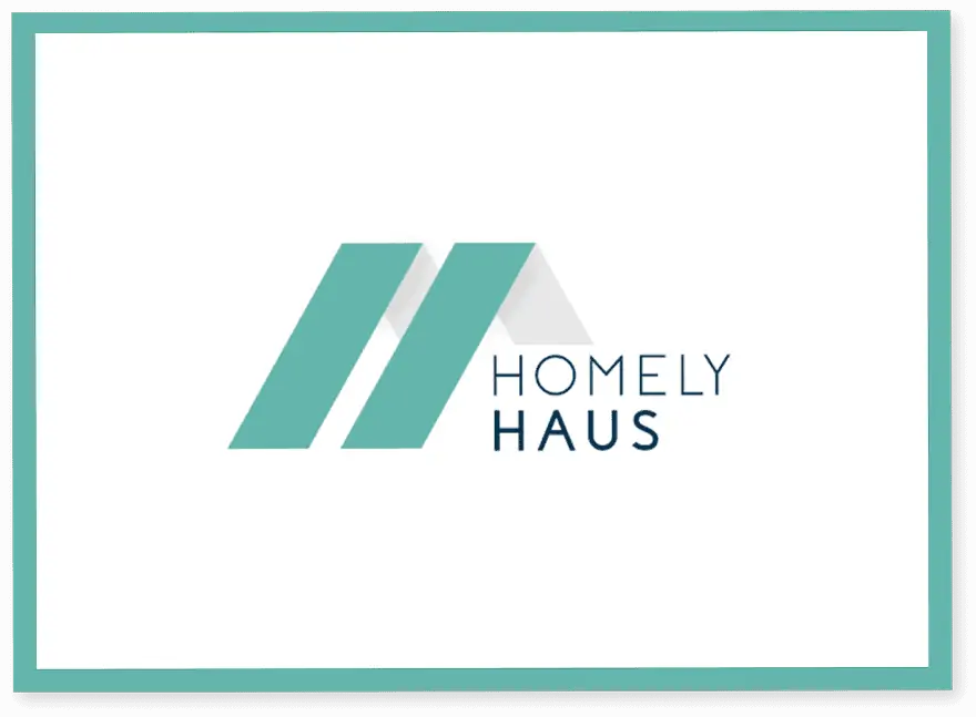 mockup of logo design homelyhaus