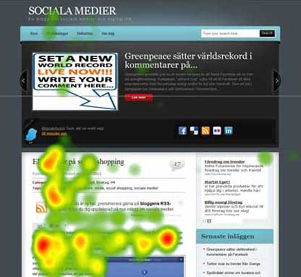 Eye Tracking Test Landing Carousel